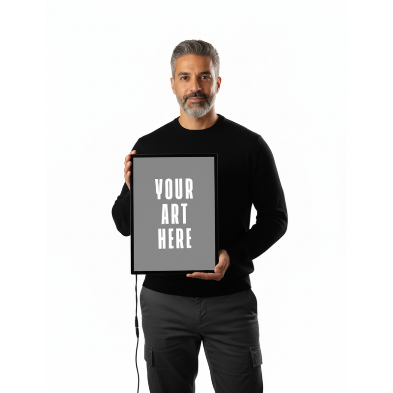 Custom Photo LED Frame – A3 Size