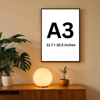 A3 size - Custom Led Glowing frame