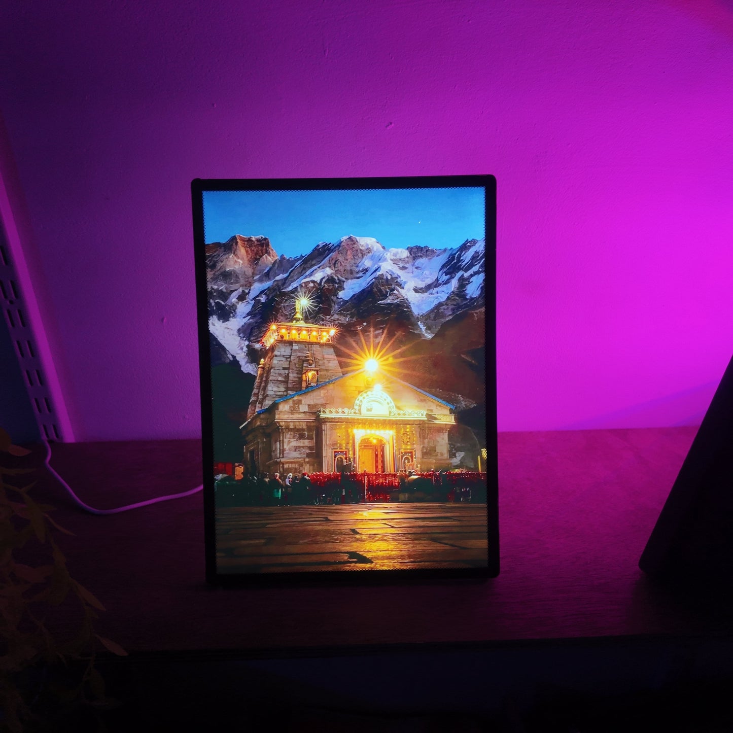 Kedarnath Mandir LED Frame