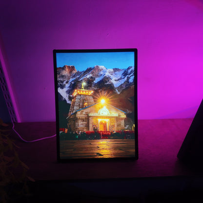 Kedarnath Mandir LED Frame
