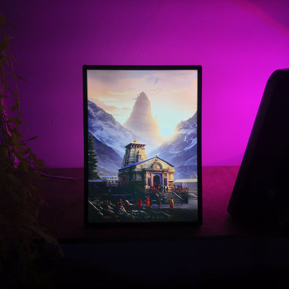 Kedarnath Temple LED Frame