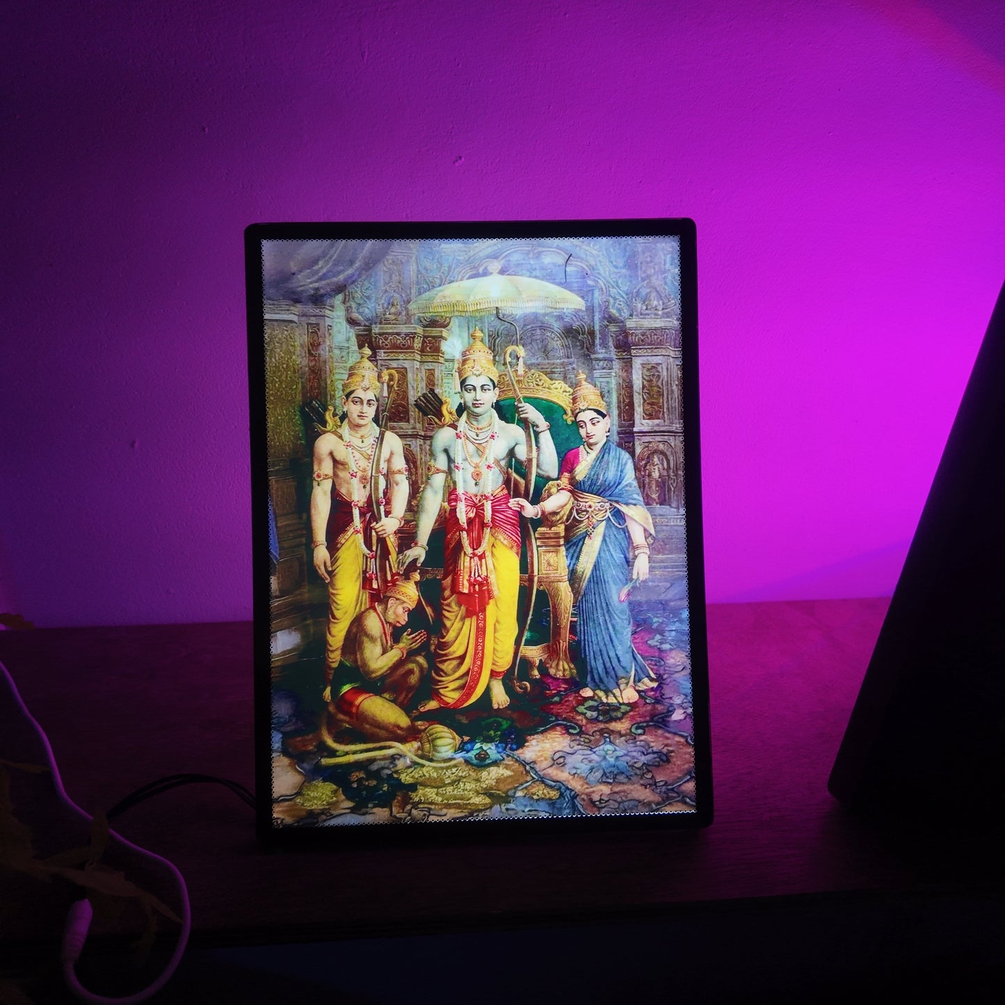 Shri Ram Backlight Photo Frame