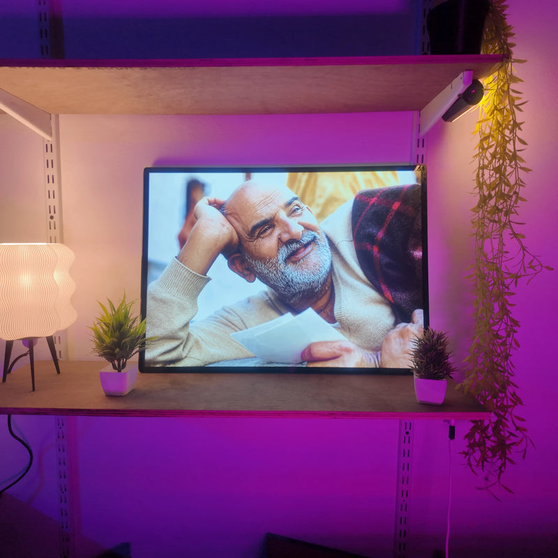 Neem Karoli Maharaj LED Glowing Frame - A2 size